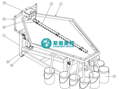 Gold Gemini shaking table with precise adjustability