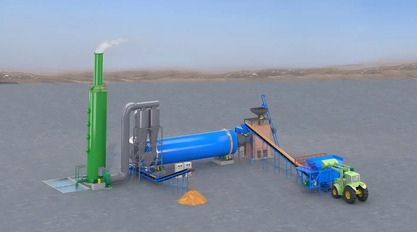 How a Sawdust Rotary Drum Dryer Works