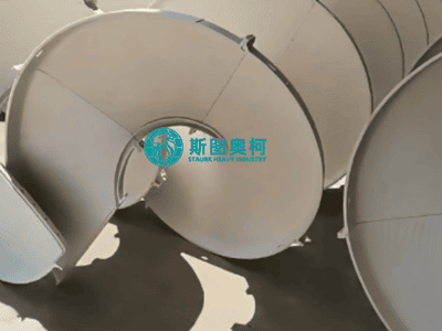 Spiral separator with cost-effective powerless operation