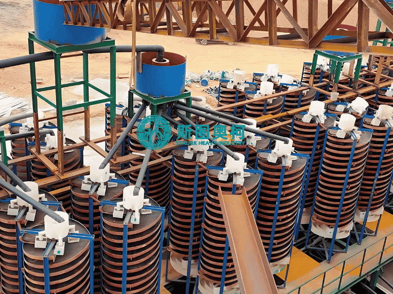 Spiral separator working principle diagram