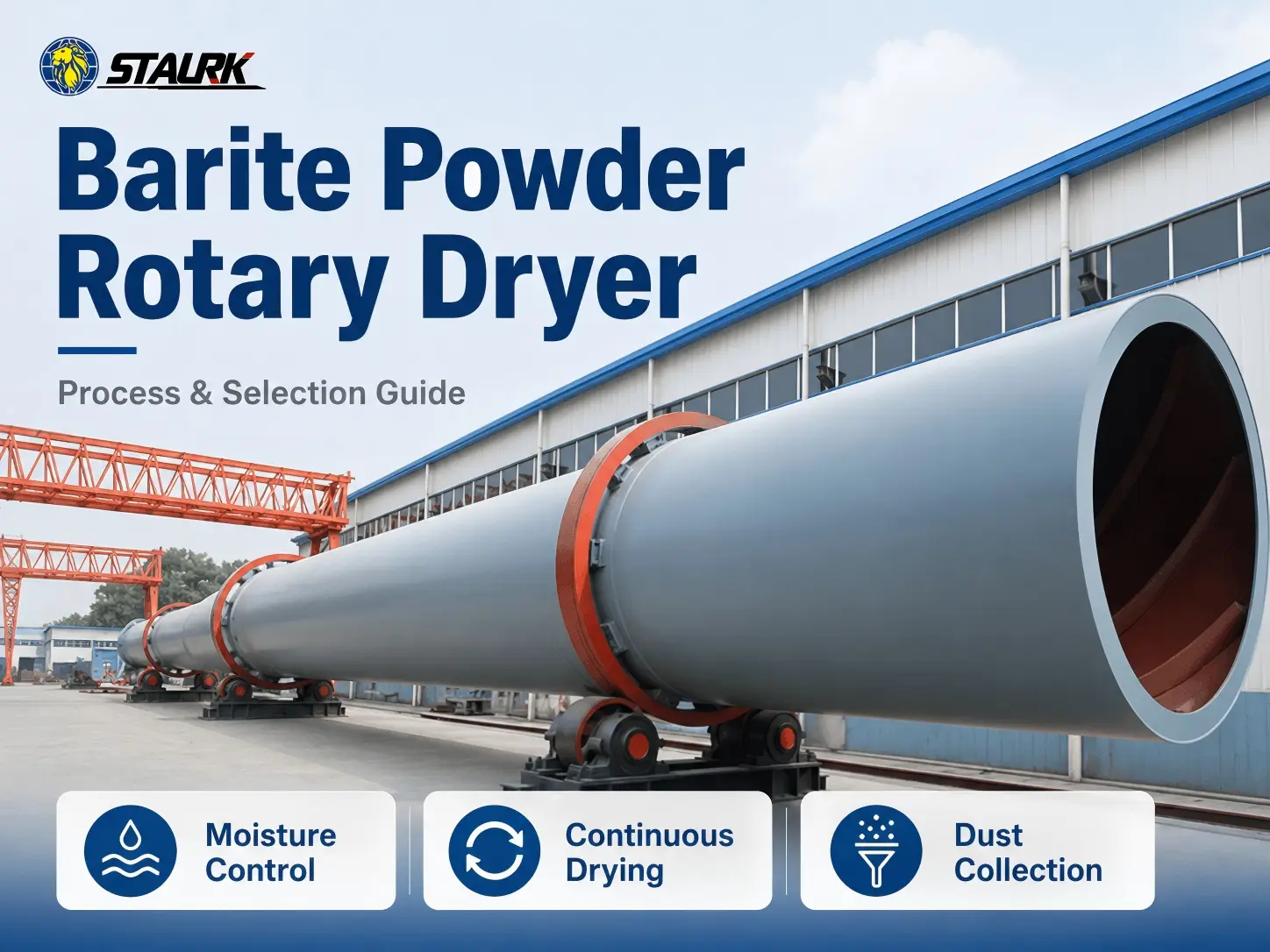 Barite Powder Rotary Dryer