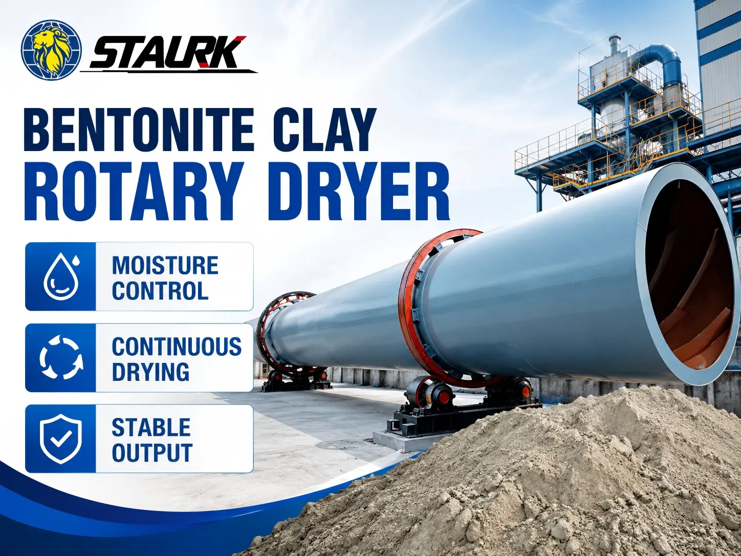 Bentonite Clay Rotary Dryer