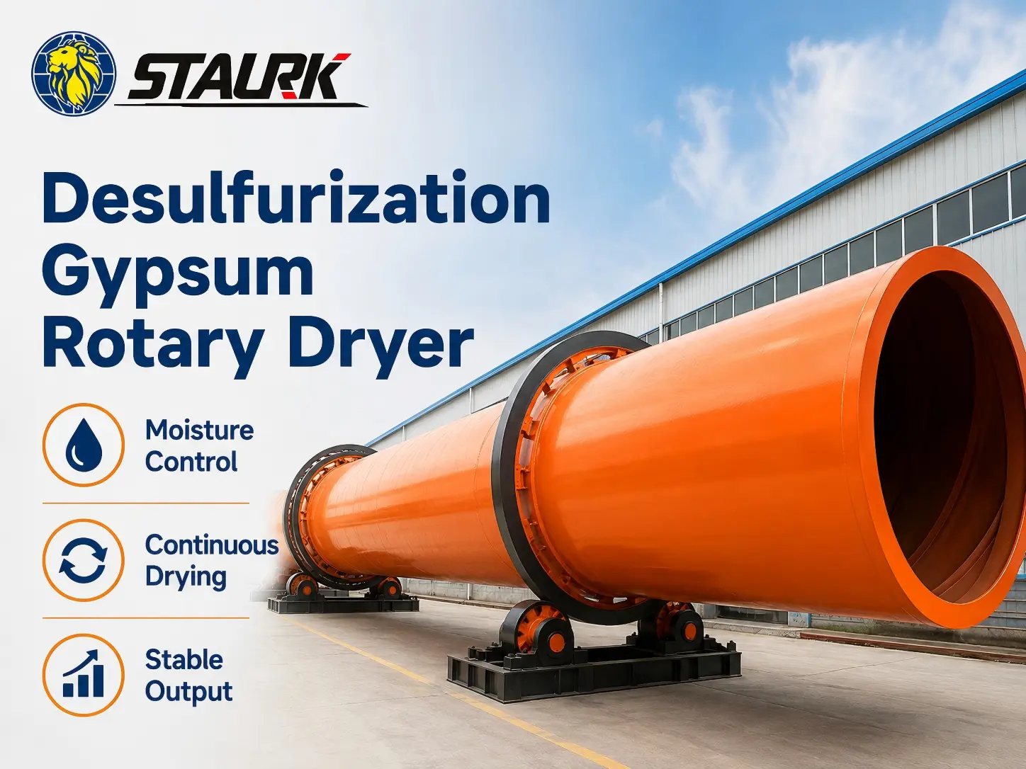 Desulfurization Gypsum Rotary Dryer