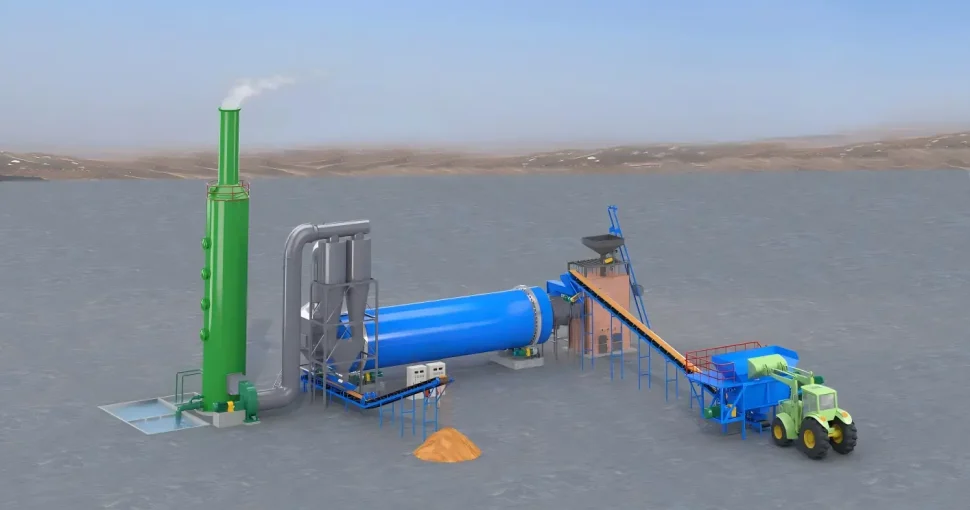 Kaolin rotary dryer for clay drying process